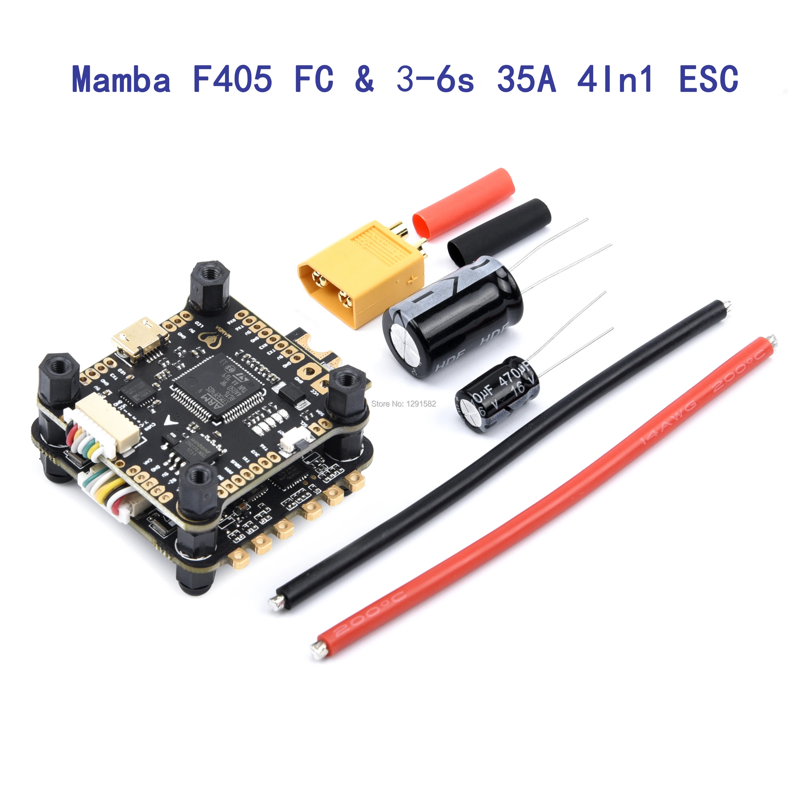 Контроллер полета Mamba F405 и 3-6s 35A 4 в 1 ESC BLHeli32 и 2-6s 40A/55A 4 в 1 ESC BLHeli_S бесщеточный ESC поддержка Dshot