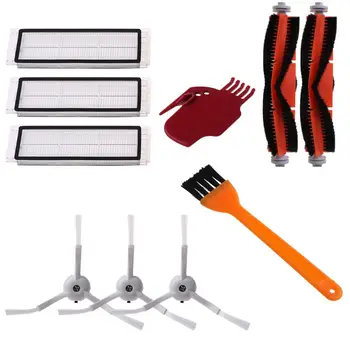 

10PCS/Set Main Brushes Side Brush Filter for Xiao-mi Mi Robot Vacuum Cleaner Cleaning Tools Accessories Repair Parts