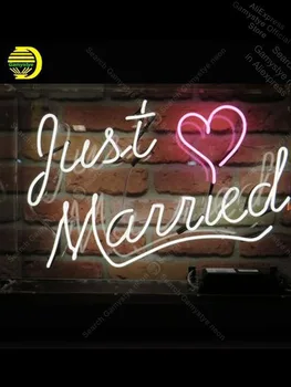 

Neon Sign for Just Married Neon Bulb sign handcraft love gift glass Neon Tube Sign Neon Lights Neon Signs neon lights for rooms