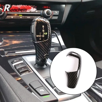 

RONCHEIN Carbon Fiber Cover Cap GearShift Handle Sleeve Button Stickers Trim for BMW F20 F30 F32 F10 F15 F16 F25 X3 X5 Interior