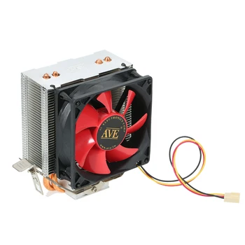 

CPU Cooling Fan 4 Copper Pipe CPU Cooler Fan with Red LED Light Low Noise
