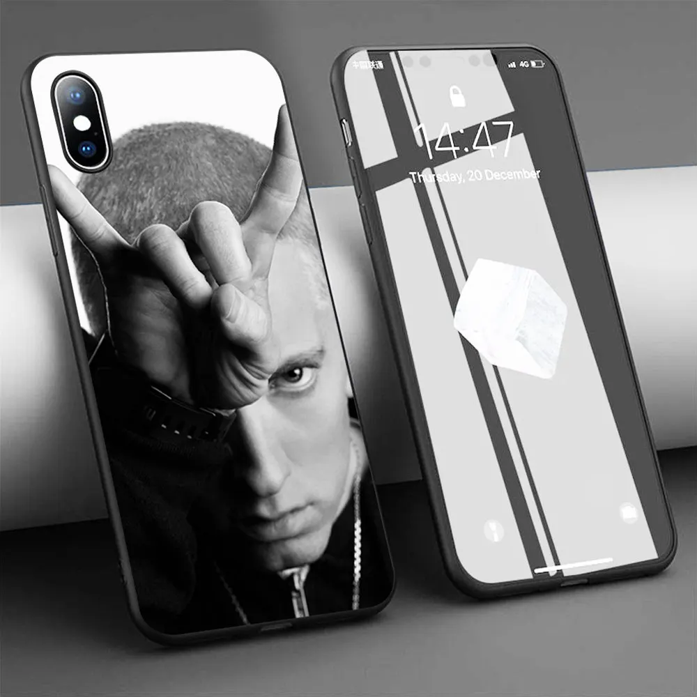 Coque eminem hey pop now Soft Silicone Phone Case for iPhone 11 Pro Max X 5S 6 6S XR XS 7 8 Plus Cover | Мобильные телефоны и