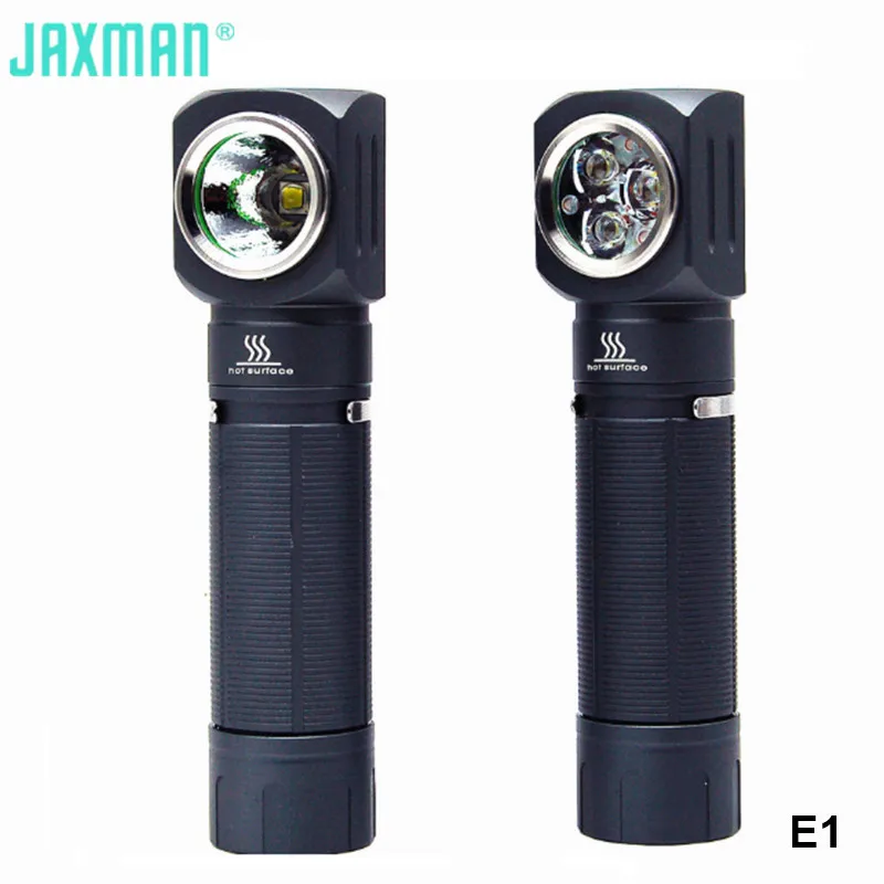 Jaxman E1 Nichia 219CT High CRI TIR 18650 Flashlight Cree XML XPG EDC Workshop Torch Light with Strong Magnet Tail