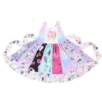 

New Baby Girls Summer Twirl Sash Dress With Belt Kid Girl Knee Length Party Dress Clothing Children Summer Dress