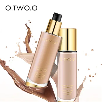O.TWO.O 리퀴드 파운데이션 보이지 않는 풀 커버리지 메이크업 컨실러 화이트닝 모이스처 라이저 방수 메이크업 파운데이션 30 ml