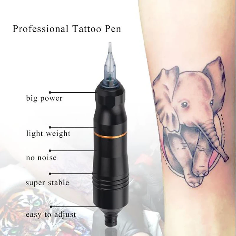 

High-End Tattoo Pen Vertical Motor Machine Rotating Tattoo Machine Syringe Beauty Kit