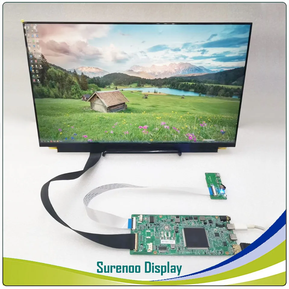 15," дюймовый 4K 3840X2160 HDMI& Type_C Однолинейный проходной ЖК-модуль монитор экран для Windows и Android кабельная проекция