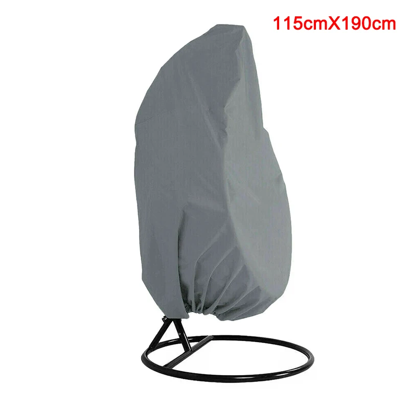 Grey 115cmX190cm Открытый патио подвесной Чехол для стула сверхмощный яйцо качели Чехлы для стула Пылезащитный Чехол Открытый сад BJStore - Цвет: Grey 115cmX190cm