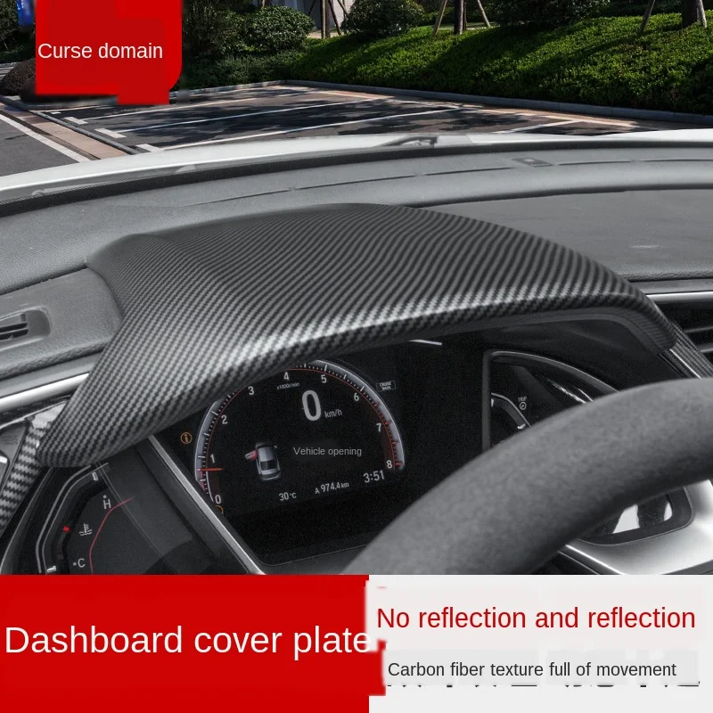 

Applicable to 10 Th Generation Civic Steering Wheel Center Console Dashboard Cover Stickers Seadan Car Interior Decoration Suppl