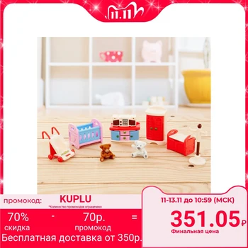 

Furniture for dolls "bedroom", 9 items