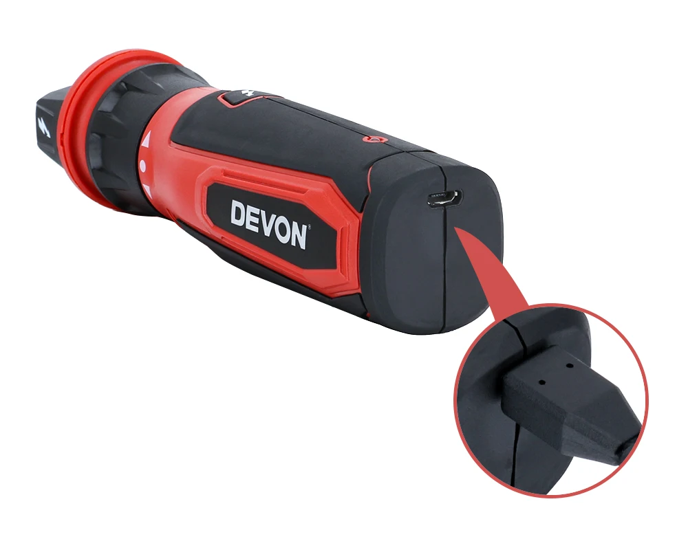  Devon Mini Electric Cordless Screwdriver 4V Lithium-ion Rechargeable Screw Driver Power Drill Repai