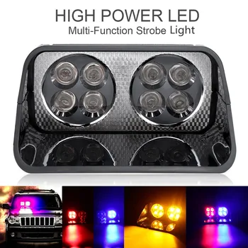 

S8 24W Windshield Led Strobe Light Viper Car Flash Signal Emergency Fireman Police Beacon Warning Light for Car Auto Vehicle