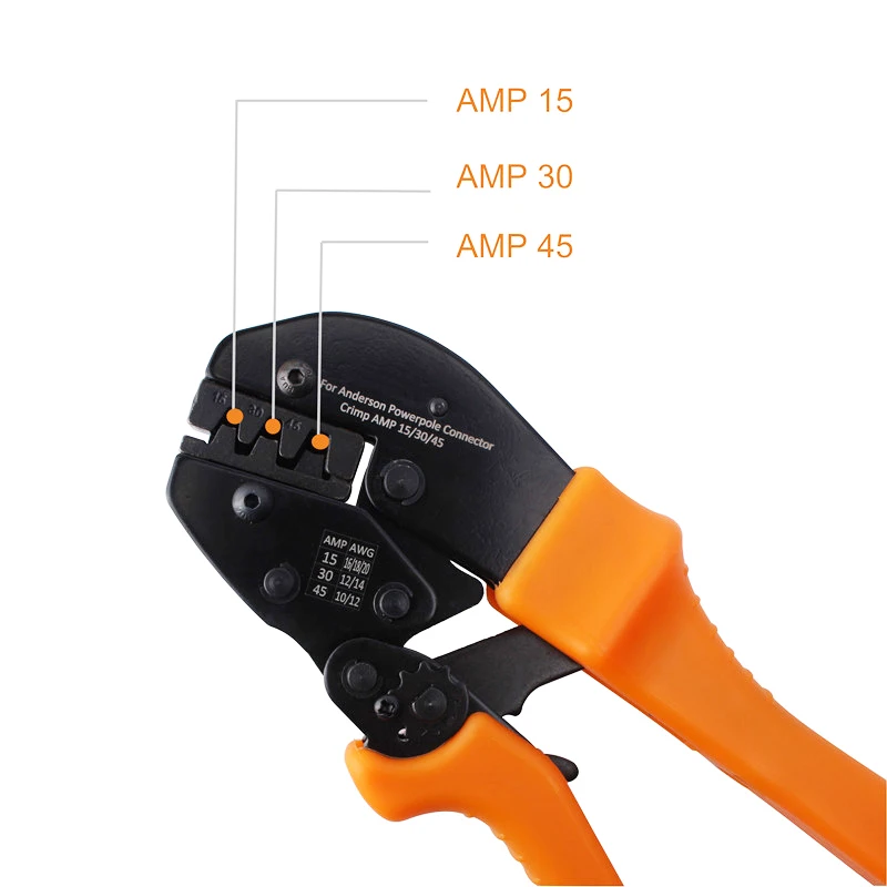 Pince à sertir les câbles Anderson 30/45, AMP15/TC-1, pour connecteur Powerpole