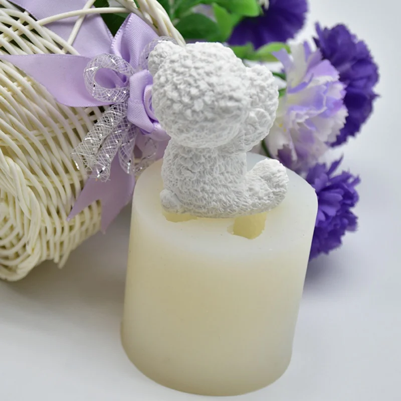 3D форма медведя помадка формы сковородки DIY поднос для печенья резак для желе резки шоколада высечки для кухни, выпечка тортов приспособление для украшения