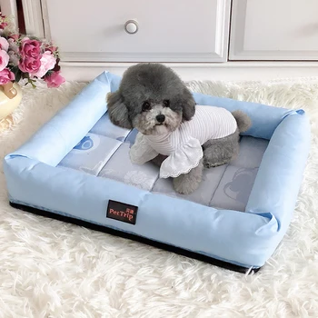 

Cooling Dog Mat Square Cotton Cat Bed Pet House Soft Cat Mat Dog Bed For Small Dogs Cats Nest Winter Warm Sleeping Nest