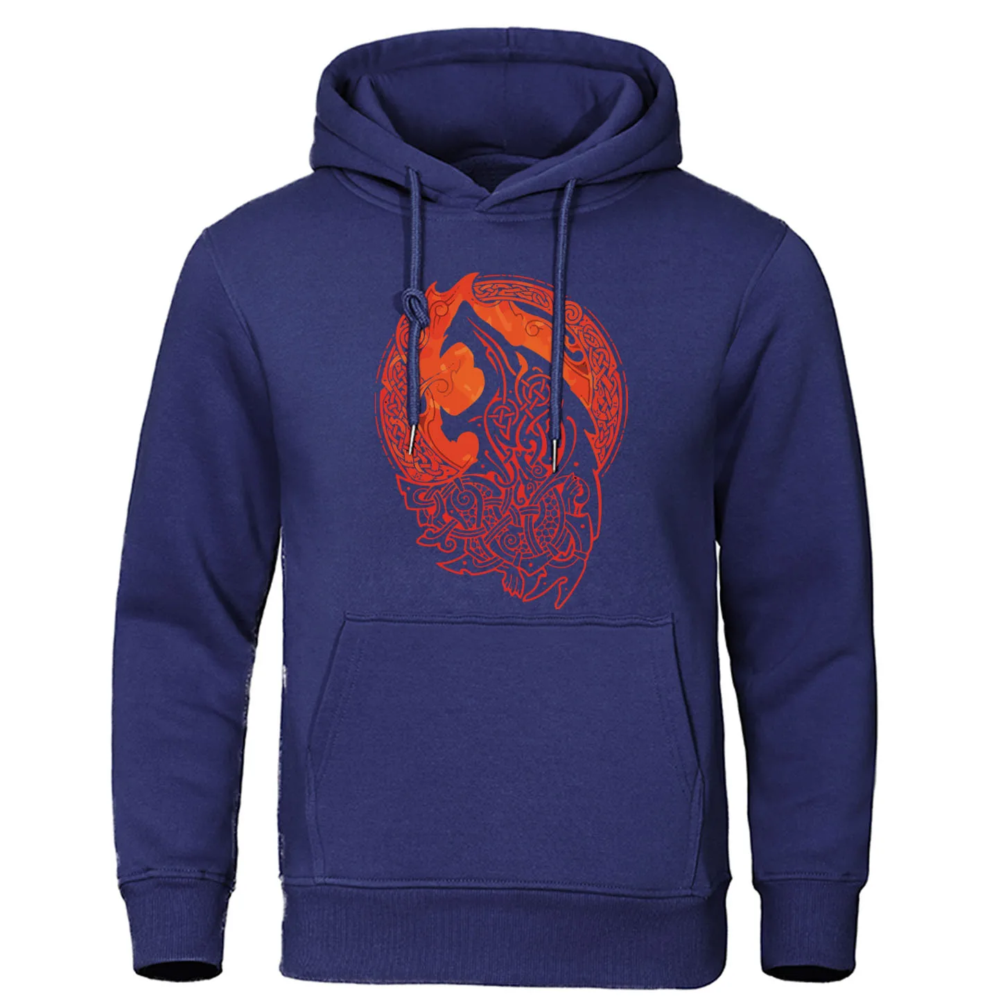 Vikings Fenrir wolf толстовки мужские осенние флисовые мужские с капюшоном скандинавские мифологические толстовки для отдыха уличная одежда хипстерский пуловер с принтом