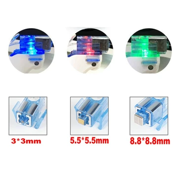 

3 pieces different size Mego gun needles for Radio frequency meso with LED light therapy wrinkle removal function