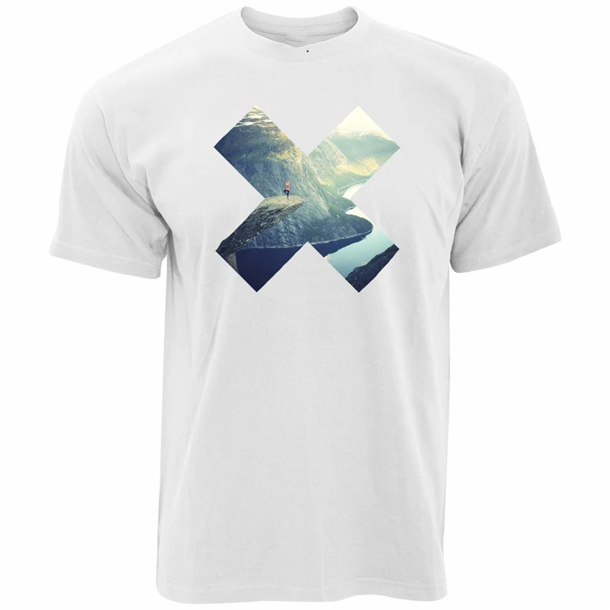 Футболка Fotokunst Geometrische Kreuz Landschaft оптовая продажа футболка | Мужская одежда
