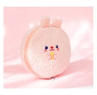 pink Milkjoy, мультяшная косметичка, плюшевая, вышивка, коробка для макияжа, для женщин, для путешествий, портативная, для макияжа, кисть, органайзер, сумка, клатч - Цвет: pink