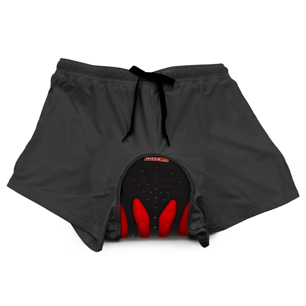 Мужские шорты WOSAWE для мотокросса свободные с 3D подкладкой езды на велосипеде