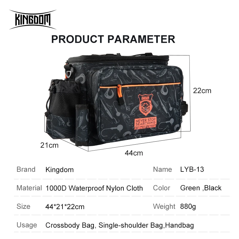 copper fishing tackle bag X Strike making it easy and comfortable to carry all day long Nylon Wholesale Tackle Wholesale 2pcs