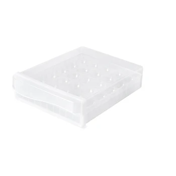 

Single Layer 30 Grid Egg Storage Box Refrigerator Egg Tray Family Kitchen Storage Box-Dropship