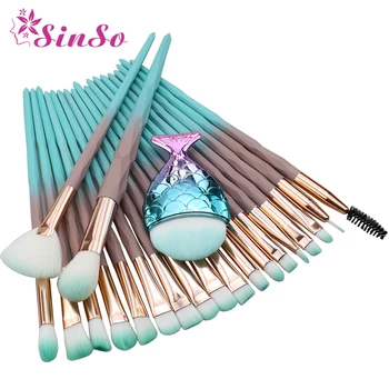 

SinSo 1-21pcs Diamond Makeup Brushes Set Foundation Eyeshadow Blending Eyeliner Eyebrow Beauty Make up Brushes For Makeup Tool