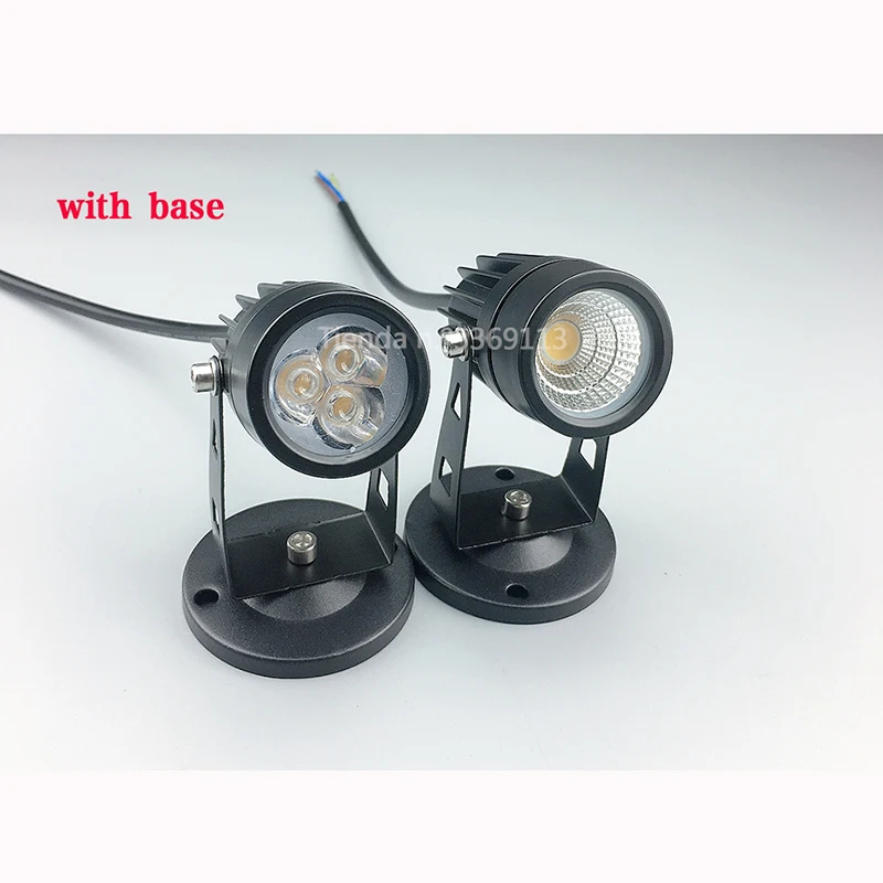 220V 110V открытый светодиодный садовый светильник 3 Вт 5 Вт с низким напряжением для уличного фонаря Спайк Водонепроницаемый 12V путь лампа теплого белого света зеленый Точечные светильники COB