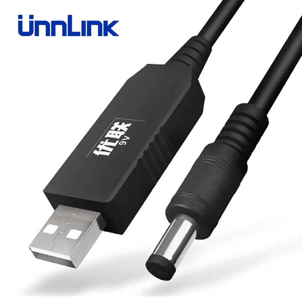 Unnlink 1 м DC 5 В до 9 в 0 8 1A USB 5*2 мм кабель повышающий преобразователь повышающее