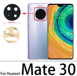 Image 4 - 10 Pcs. חדש חזור אחורי עדשת המצלמה זכוכית עבור Huawei Mate 30 פרו Mate 20 לייט/Mate 20X