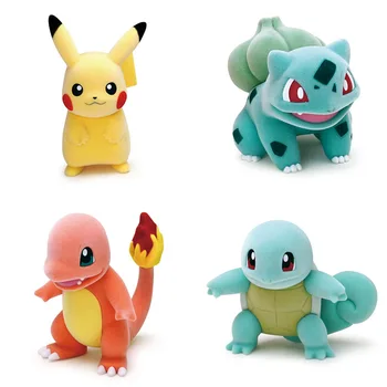 

Pokemon Genuine Doll Flocking Toy Little Fire Dragon Pikachu Cute Doll Collectible Child Birthday Christmas Gift