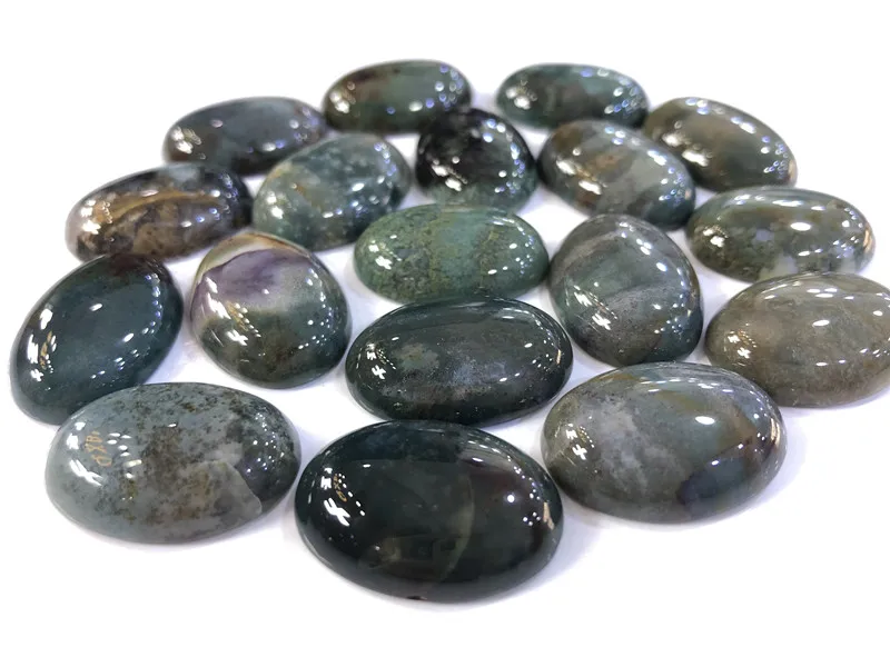 

Cabochon Pierre Naturelle Wholesale India Agate 18x25mm Oval jewelry beads for jewelry making 10pcs/lot free shipping