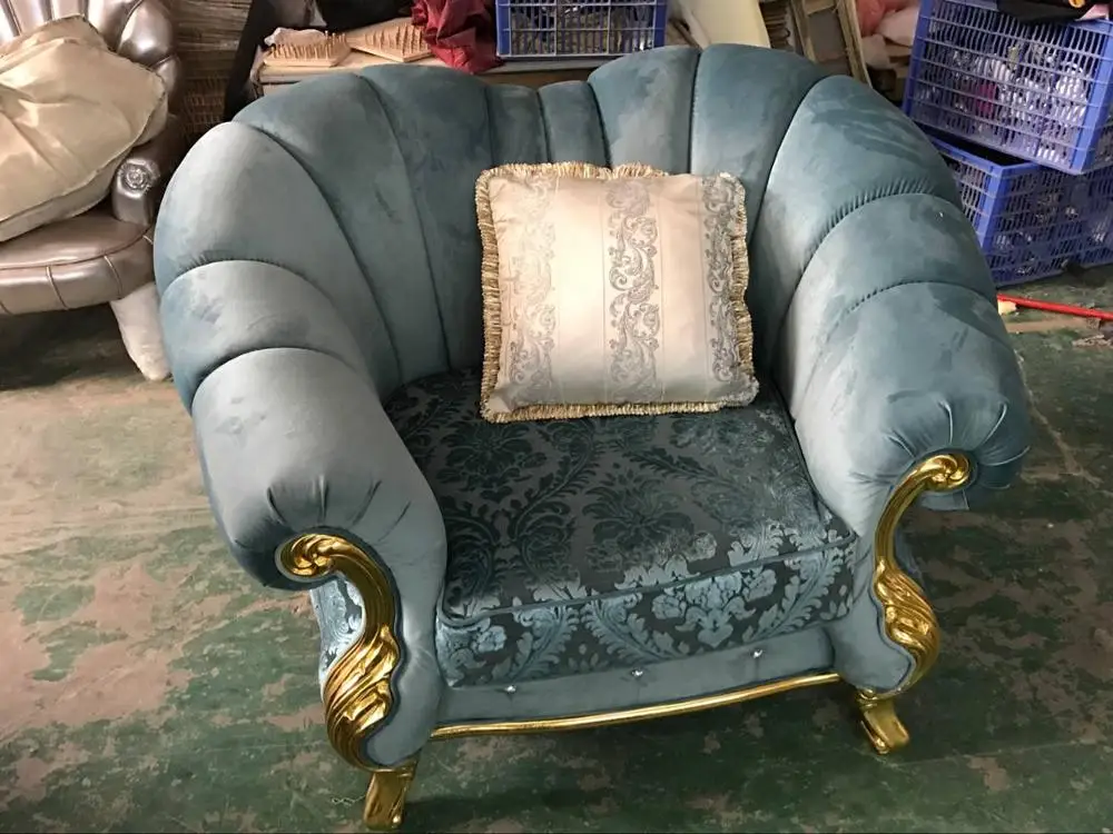 Резной тканевый диван Одноместный новейший набор диванов|sofa single seater|carved sofadesign sofa