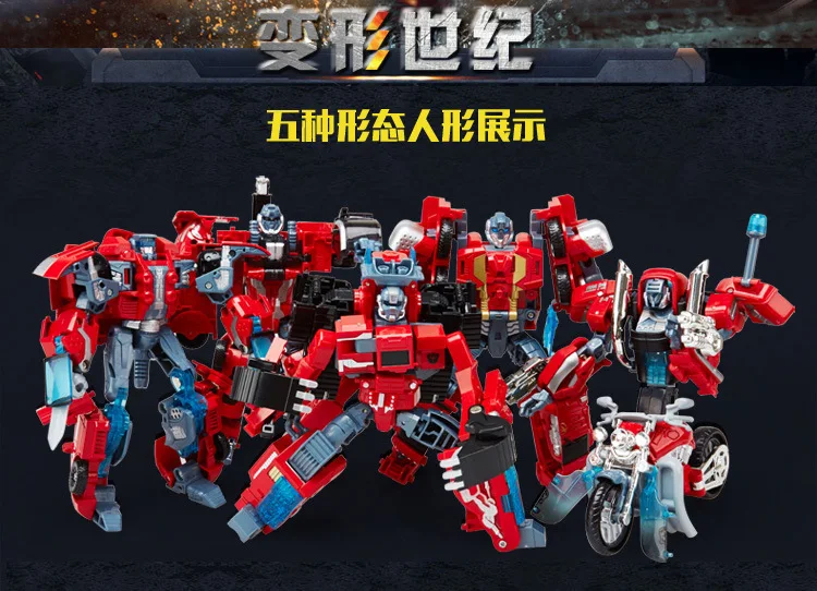 Wei jiang пожарная статуя войны трансформация игрушка Jingang фильм красный сплав версия спасательный кран мотоцикл экскаватор пожарная машина