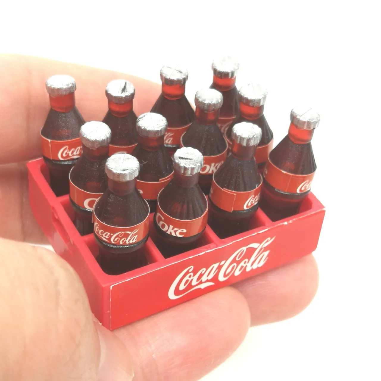 

Dollhouse [a Dozen Coke with Box] Miniature Candy Toy Scene Model Dollhouse Mini Accessories