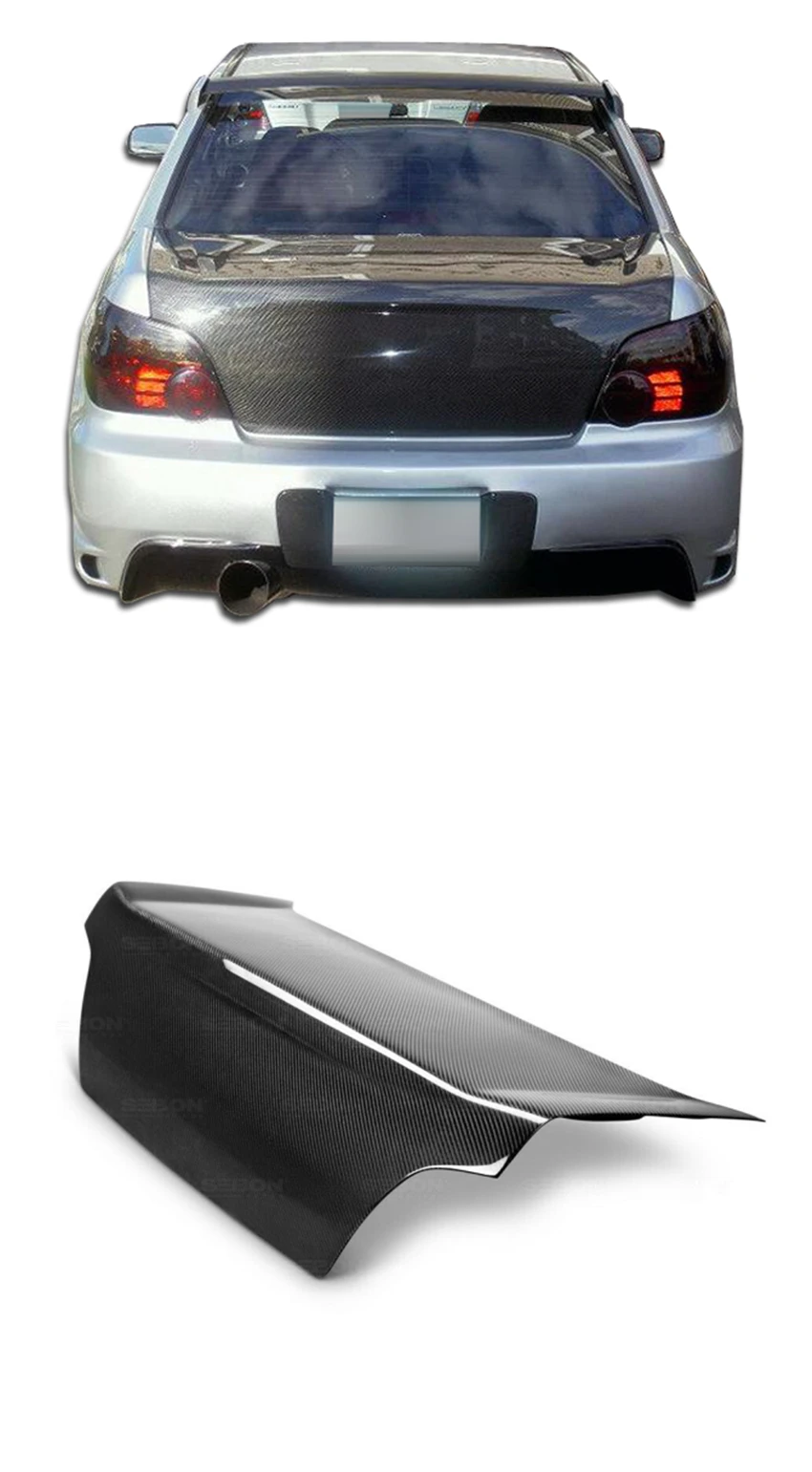 Real Carbon Fiber Rear Trunk Lid Creations bootlid Tailgate For Subaru JDM impreza WRX STI GDA/GDB OE 2002-2007 2006 2004 03 05 |