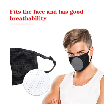 

4-Layer Filter Anti Dust Smoke Pollution Mouth Nose Face Mask Military Replace Pad Adjustable Straps Washable Respirator Masks