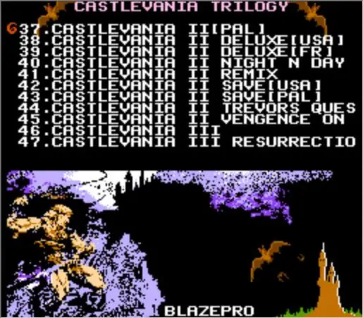 Caslevania I, II, III коллекция 47 в 1 игровой Картридж для консоли NES