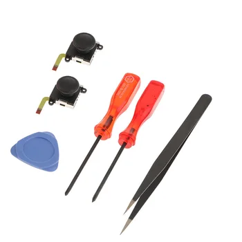 

Repair Parts Grip Controller Game Metal Replacement 3D Analog Joystick Tool Set Rocker Screwdriver Tweezer Switch