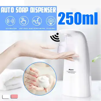 

250ml Auto Induction Soap Dispenser IPX4 IR Body Sensing Intelligent Container With Led Light soap dispenser kitchen bathroom