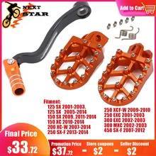 دواسة القدم CNC للدراجات النارية ، ذراع التروس ، مسند القدمين ، لـ KTM SX SXF XC XCW XCFW EXC MXC 125 150 250 450