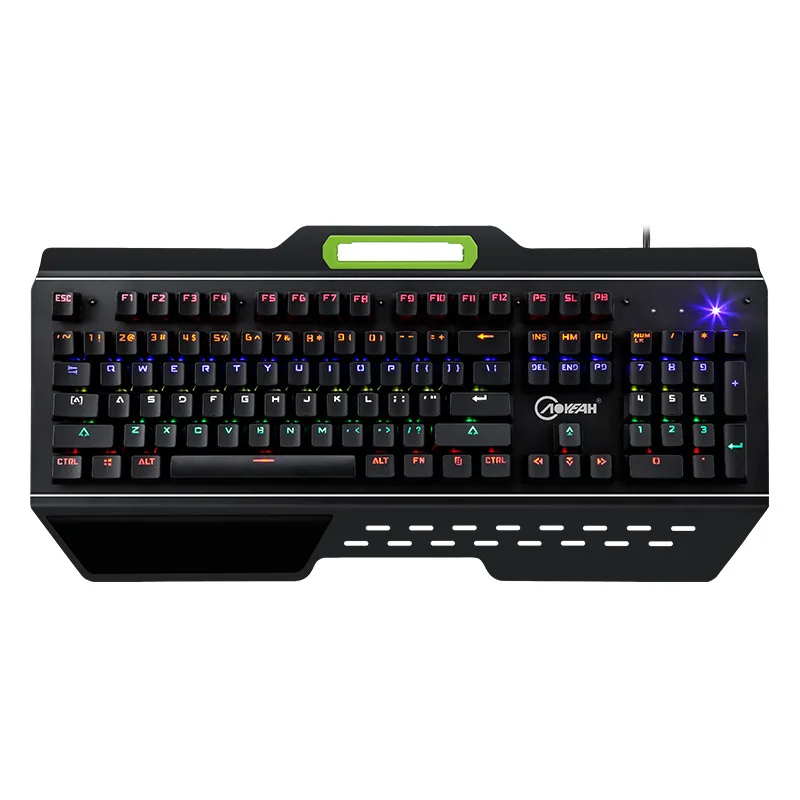

104 Key Keyclick Really Mechanical Keyboard Colorful Shining E-Sports Game Lol Really Machinery Plug Keyclick Mechanical Keyboar