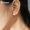 bamoer Tiny Hoop Earrings for Women Gold Color 925 Sterling Silver Small Ear Hoops Female Jewelry Fashion Bijoux Brincos SCE808 ► Photo 2/6