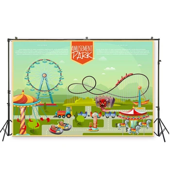 

HUAYI stick figure cartoon background filming photo photography playground screen decorate kids holiday party XT- 6675