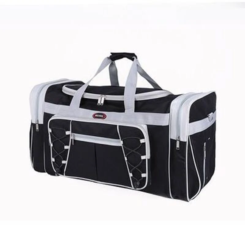 

Thick Canvas Casual Duffle Bag Waterproof Mens Travel Bags Long Strap Anti-scratch Multi-pocket Large Capacity Handbags Women