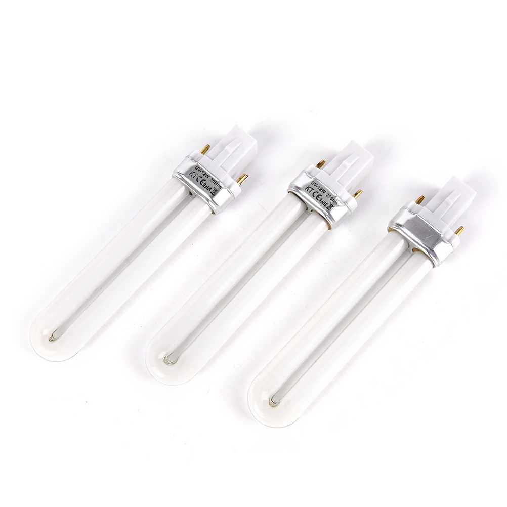 

AACAR 1Pc U-Shape LED UV Machine Lamp Bulb Tubes12W UV Lamp Lights Bulb Tube For Nail UV Gel Manicure Machine Nail Dryer