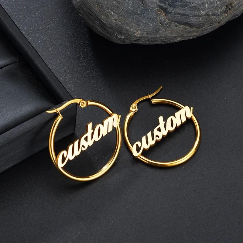 Nextvance High Quality Personalized Name Drop Earrings Customize