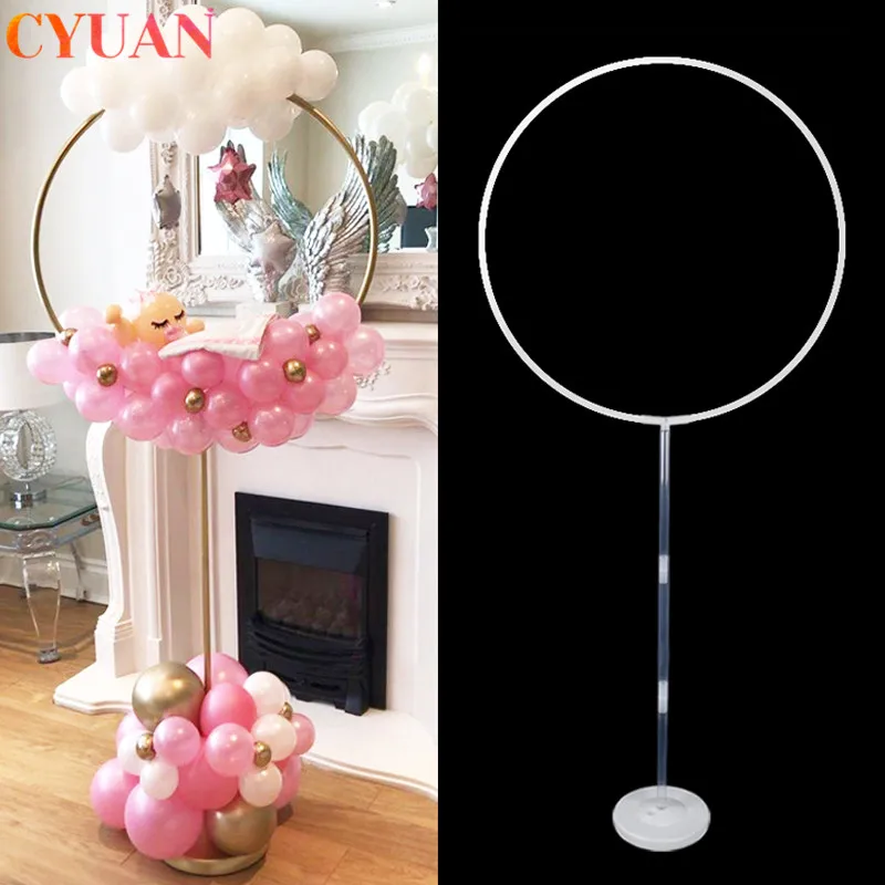 

Baloon Garland Round Stand for Baby Shower Decorations Happy Birthday Party Balloons Wreath Decorations Wedding Party Favors