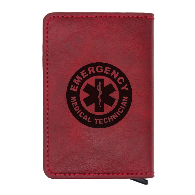 Лазерная гравировка EMT экстренный медицинский техник Rfid держатель для карт