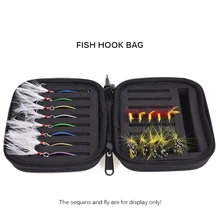 Рыболовный переносной чехол для хранения Прочный жесткий EVA Приманка Spinner Ложка приманки пенная коробка форель мухи рыболовный крючок аксессуары для рыболовных приманок